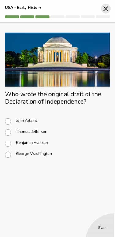 Quiz skjermbilde