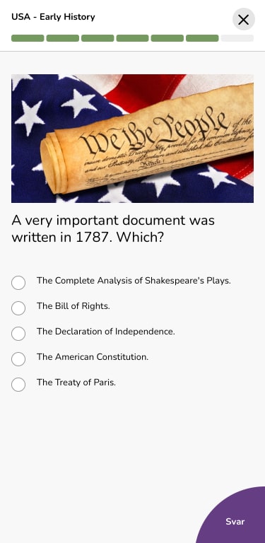 Quiz skjermbilde