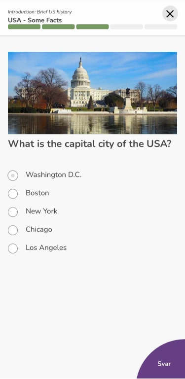 Quiz skjermbilde